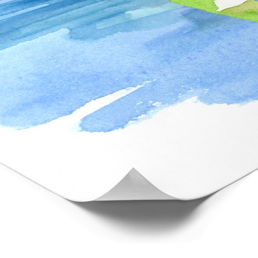 Minnesota Common Loon Baby Bird Water Poster (Hoek)