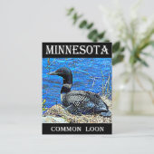 Minnesota Common Loon Briefkaart (Staand voorkant)