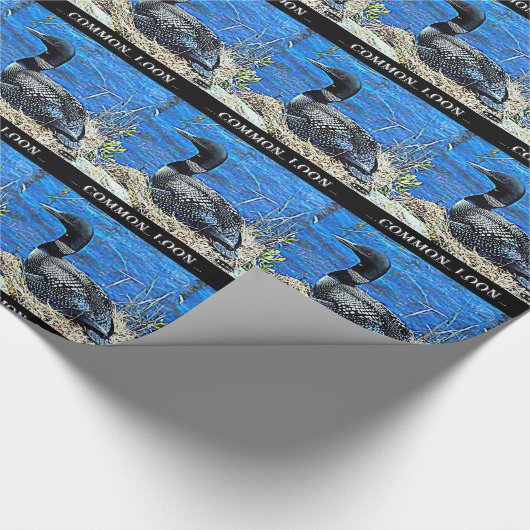 Minnesota Common Loon Cadeaupapier (Hoek)
