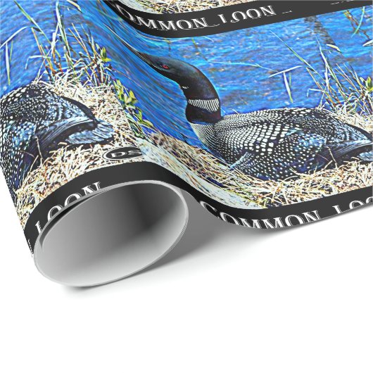 Minnesota Common Loon Cadeaupapier (Rol Hoek)