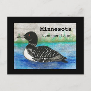 Minnesota Common Loon State Bird Briefkaart