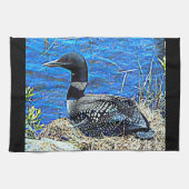 Minnesota Common Loon Theedoek (Horizontaal)