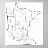 Minnesota County's Blank overzicht (Voorkant)