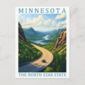 Minnesota, de Amerikaanse reisplaats van de North  Briefkaart (Voorkant)