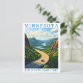 Minnesota, de Amerikaanse reisplaats van de North  Briefkaart (Staand voorkant)