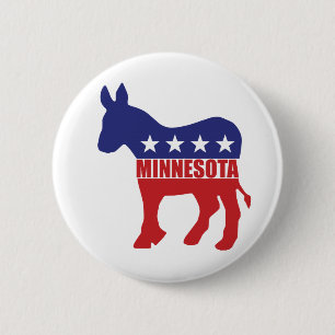 Minnesota Democraat Donkey Ronde Button 5,7 Cm