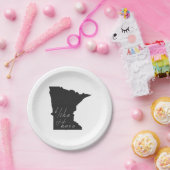 Minnesota die ik hier leuk vind, Borden van papier Papieren Bordje (Feest)