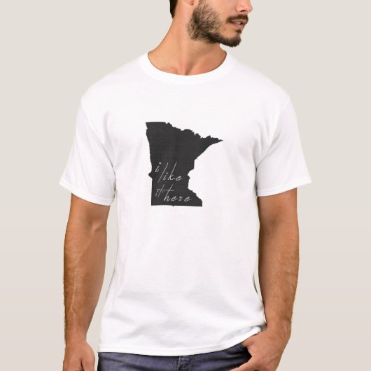 Minnesota die ik hier leuk vind, staat Silhouette  T-shirt (Voorkant)