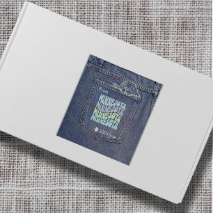 Minnesota Dog in de Sticker van Jean Pocket Square