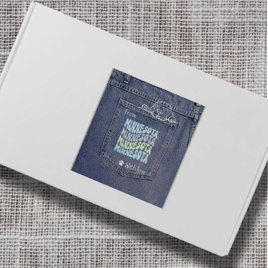 Minnesota Dog in de Sticker van Jean Pocket Square