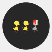 Minnesota Duck Duck G Duck Funny Ronde Sticker (Voorkant)