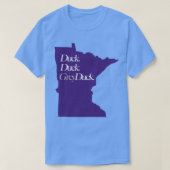 Minnesota Duck Duck Gray Duck Paars T-shirt (Design voorkant)