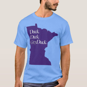 Minnesota Duck Duck Gray Duck Paars T-shirt