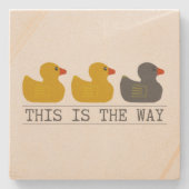 Minnesota Duck Duck Grey Duck - Zo gaat het Stenen Onderzetter (Voorkant)