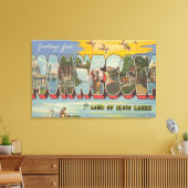 Minnesota (eenden) - Grote letterscènes Canvas Afdruk (Insitu (Woonkamer))