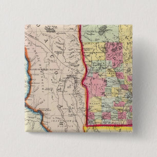 Minnesota en Dacotah Vierkante Button 5,1 Cm