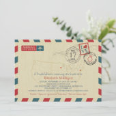 Minnesota en New York Airmail | Vrijgezellenfeest Kaart (Staand voorkant)