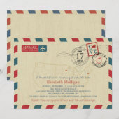 Minnesota en New York Airmail | Vrijgezellenfeest Kaart (Voorkant / Achterkant)