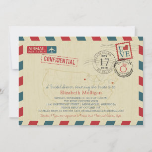 Minnesota en New York Airmail   Vrijgezellenfeest Kaart