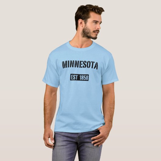 Minnesota Est 1858 T-Shirt (Voorkant volledig)