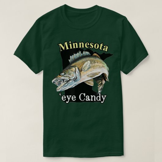 Minnesota Eye Candy Funny Walleye 810 T-shirt (Design voorkant)