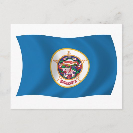 Minnesota Flag Briefkaart (Voorkant)
