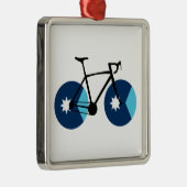 Minnesota Flag Cycling Metalen Ornament (Rechts)