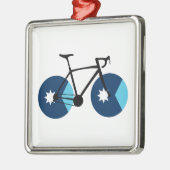 Minnesota Flag Cycling Metalen Ornament (Links)