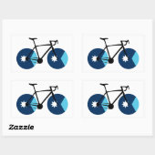 Minnesota Flag Cycling Rechthoekige Sticker (Vel)