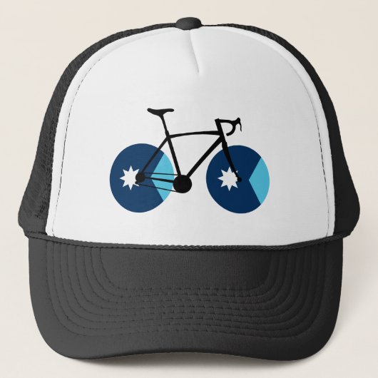 Minnesota Flag Cycling Trucker Pet (Voorkant)