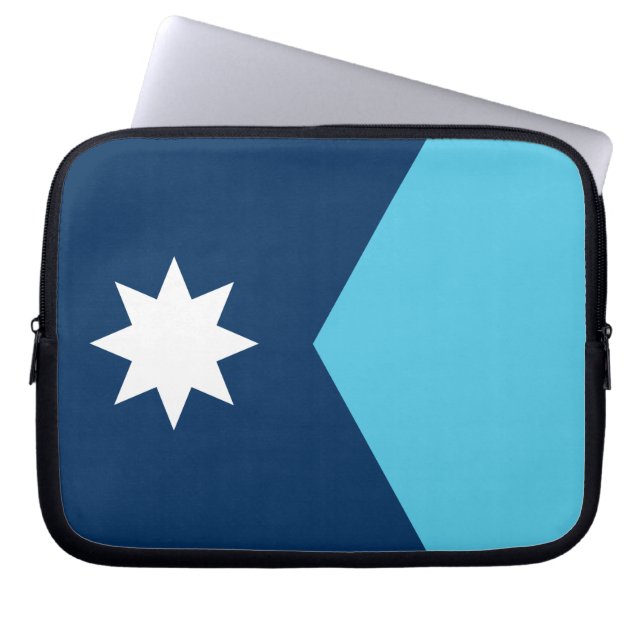 Minnesota Flag Laptop Sleeve (Voorkant)