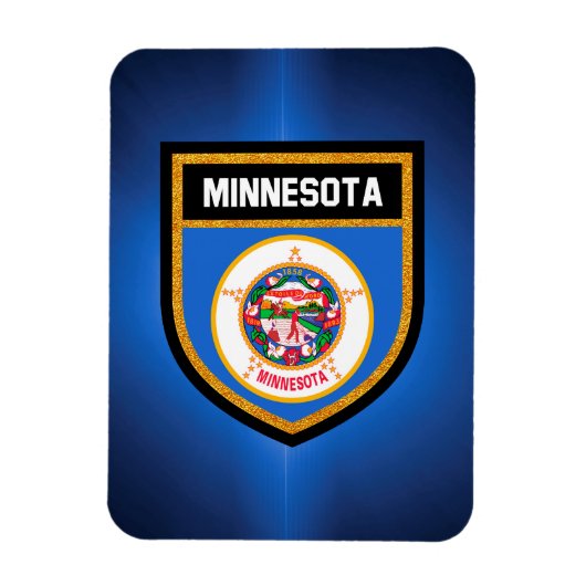 Minnesota Flag Magneet (Verticaal)