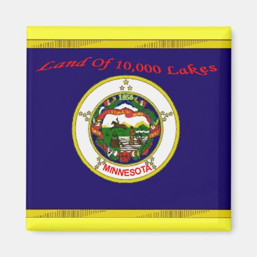Minnesota Flag Magnet (Voorkant)