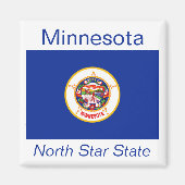 Minnesota Flag Magnet (Voorkant)