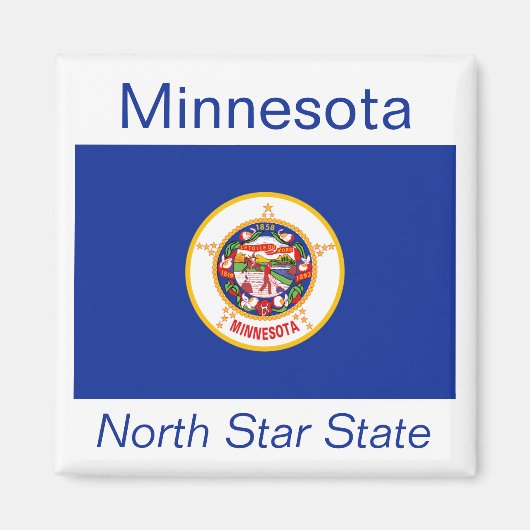 Minnesota Flag Magnet (Voorkant)