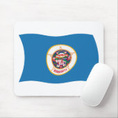 Minnesota Flag Mousepad Muismat (Met muis)