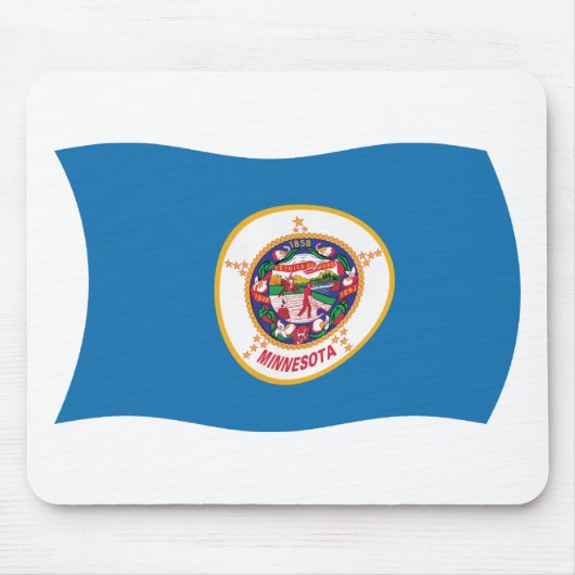 Minnesota Flag Mousepad Muismat (Voorkant)
