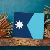 Minnesota Flag Plaque Fotoplaat (Zijkant)