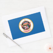Minnesota Flag Rechthoekige Sticker (Envelop)