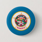 Minnesota Flag Ronde Button 5,7 Cm (Voorkant)