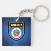 Minnesota Flag Sleutelhanger (Achterkant)