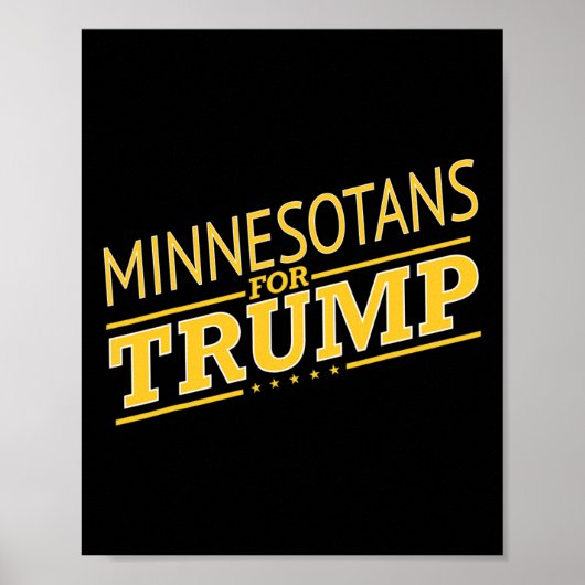 Minnesota For Trump - Second President Election  Poster (Voorkant)