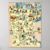 Minnesota Funny  Map Poster (Voorkant)