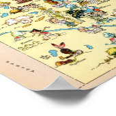 Minnesota Funny  Map Poster (Hoek)