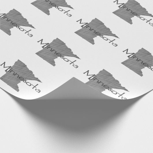 Minnesota  gemaakt Chalkboard grijs Antiek Cadeaupapier (Hoek)