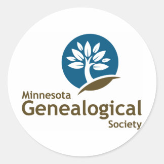 Minnesota Genealogical Society Ronde Sticker