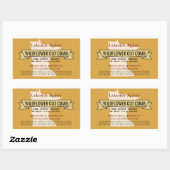 Minnesota gesneden kam honing rechthoek Stickers (Vel)