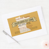 Minnesota gesneden kam honing rechthoek Stickers (Envelop)