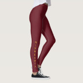 Minnesota Gold Lettering Maroon Leggings (Rechts)