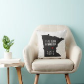 Minnesota GPS-coördinaten met hart Kussen (Stoel)